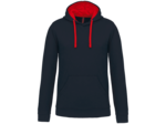 Sweatshirt capuche contrastée homme
