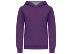 Sweatshirt capuche contrastée junior