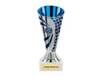 Coupe foot argt/bleu 14cm