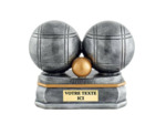 Trophee resine boule petanque 15x13cm