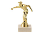 Trop sujet plas or petanque h 13cm