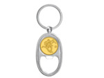 Porte-clef argent avec ecrin