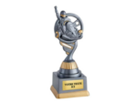 Trophee plastique karting h 18 cm