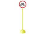 Panneau interdit aux velos
