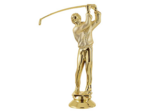 Sujet plastique or golf ho h.13cm