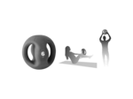Medecine ball avec poignees 6 kg