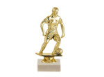 Trop sujet plas or football h 13cm
