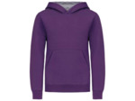 Sweatshirt capuche contrastée junior