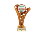 Trophee plastique bronze h.17cm