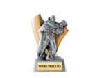 Trophee resine eco judo f h. 10 cm