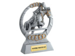Trophee resine eco saut d'obstacle h. 11 cm