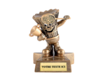 Trophee resine badminton h. 10 cm