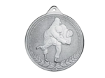 Medaille frappee fer judo 70mm argt