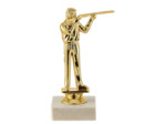 Trop sujet plas or tir fusil h 15cm