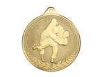 Medaille frappee fer judo 70mm or