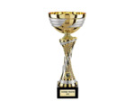 Coupe or/argt mat h.36cm bol
