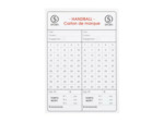 Carnet de 15 cartes hand