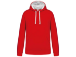 Sweatshirt capuche contrastée homme