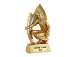 Trophee resine petanque homme h.15 cm