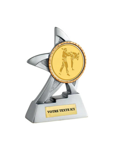 Trophee resine neutre diam 50 13 cm