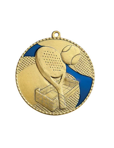 Medaille frappee or padel 50mm