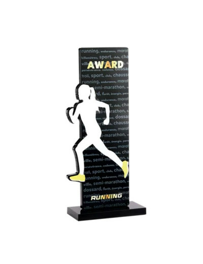 Trophee acrylique personnalisable n