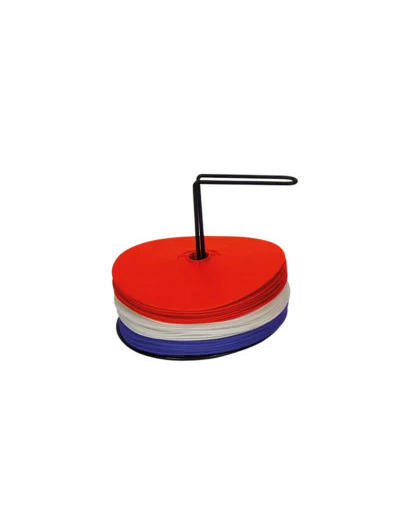 Disques de repérage bleu-blanc-roug