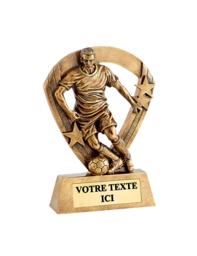Trophee resine eco joueur foot h.11cm