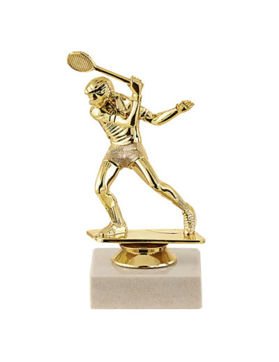 Trophee sujet plas or squash h 14cm