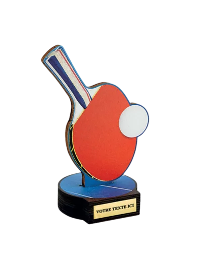 Trophee bois tdt h 20 cm