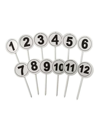 Lot de 12 fiches de marquage