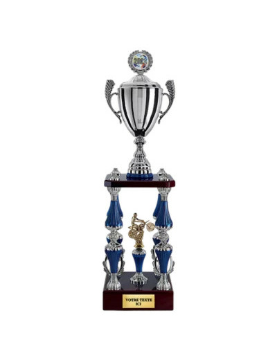 Trop col arg/bleu h 77cm d 140mm