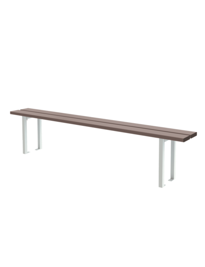 Banc simple sur pieds fixation sol