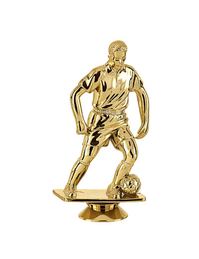 Sujet plastique or foot h. 11cm