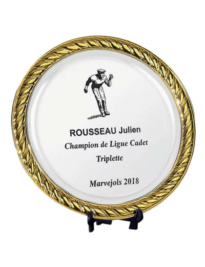 Assiette metal 23cm