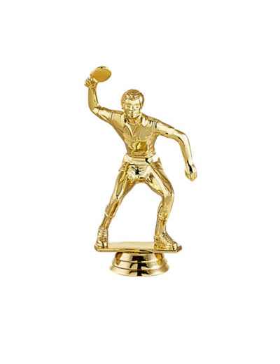 Trophee sujet plas or tdt h 12 cm