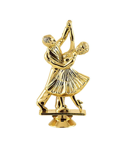 Sujet plastique or danse h. 13cm