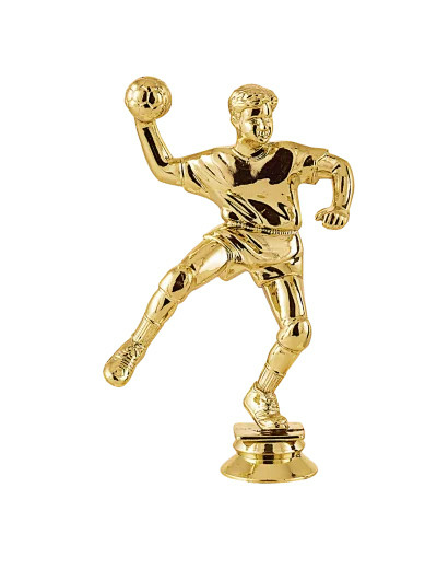Sujet plastique or handball h. 14cm