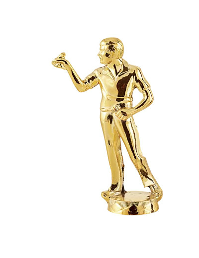 Sujet metal or flechette h. 12cm