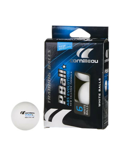 Lot de 6 balles de tennis de table evo 1