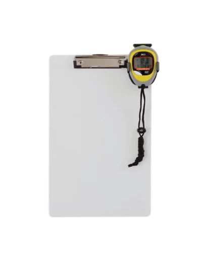 Planchette de chronometrage avec cl