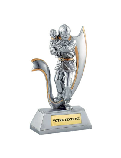 Resine pompier h. 20 cm