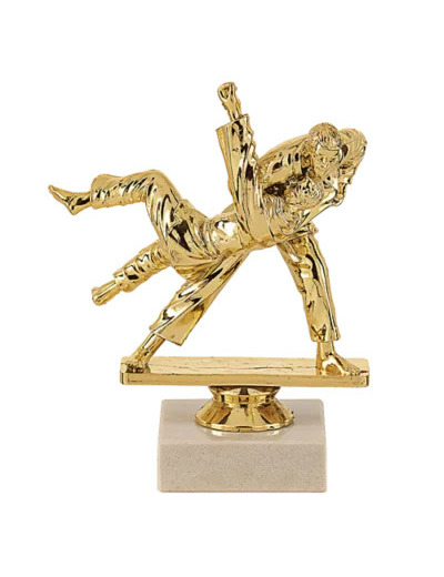 Trophee sujet plas or judo h 15 cm