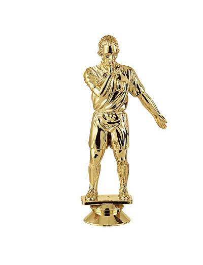 Sujet plastique or arbitre h. 14cm