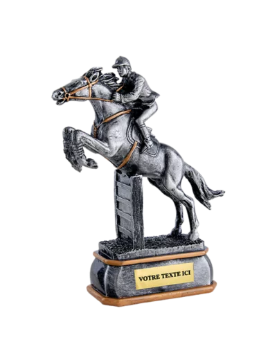 Trophee resine discip equitation h 23cm