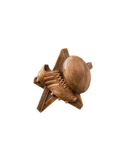 Applique resine etoile rugby hauteu