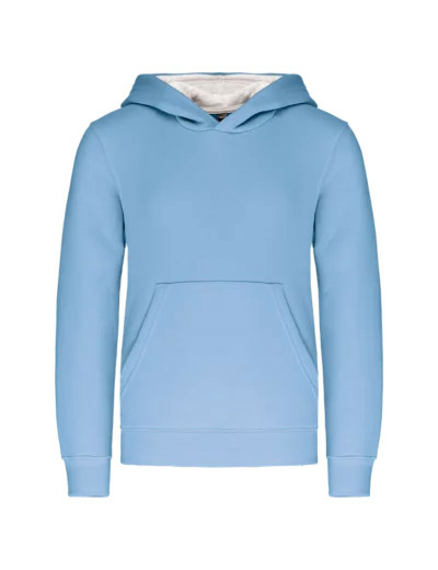 Sweatshirt capuche contrastée junior