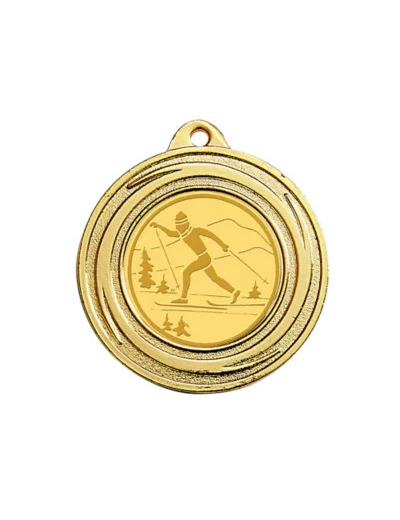 Medaille porte-centre fer or d 40 mm