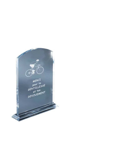 Trophee plexi epaiss 10mm h. 18 cm