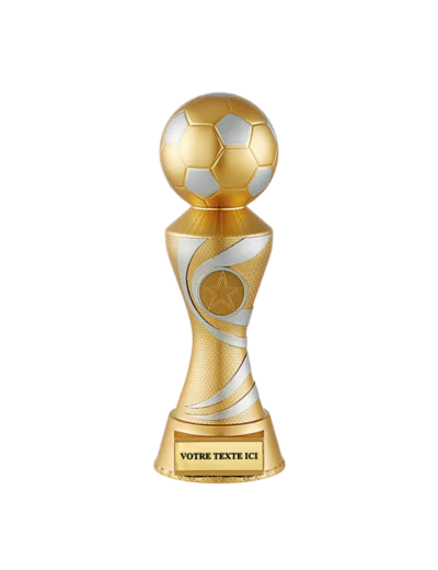 Trophee resine trophee ballon h.23 cm